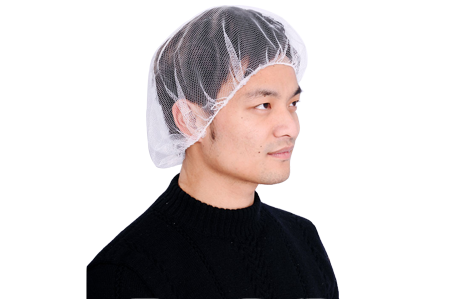 Disposable White Nylon Mesh Hair Net