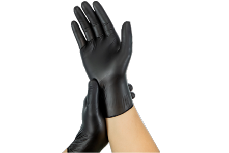 Bulk Black Powder-Free Vinyl Gloves Wholesale